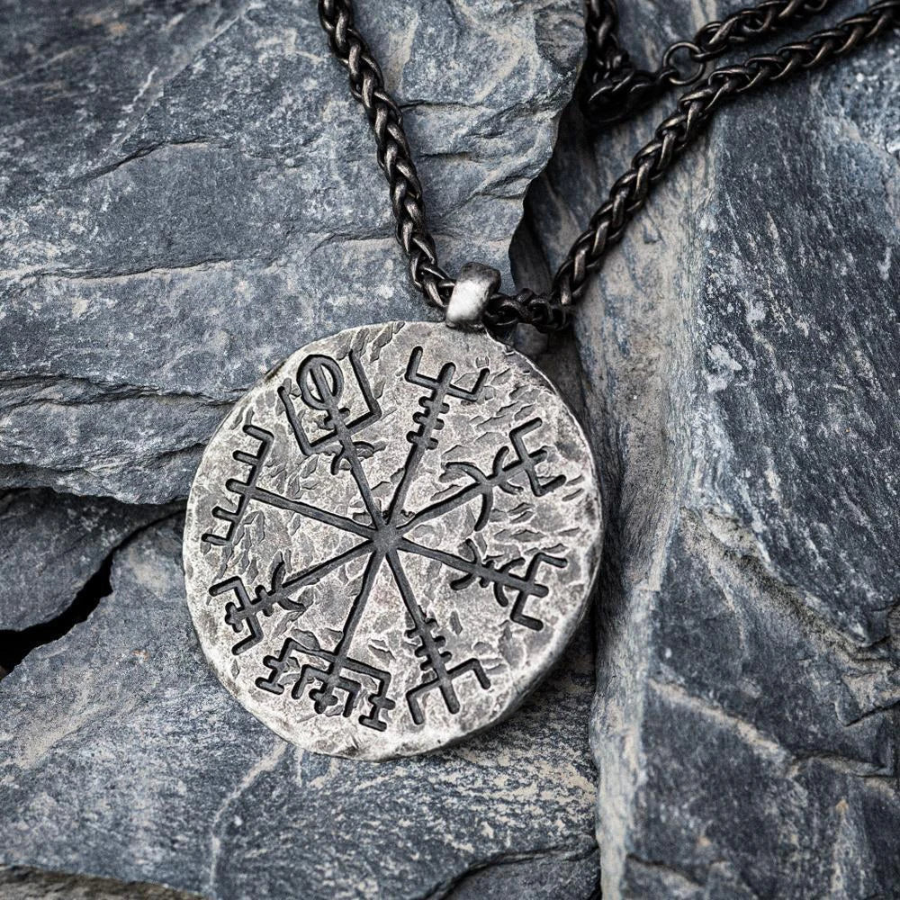 Viking Vegvisir Stainless Steel Pendant Necklace