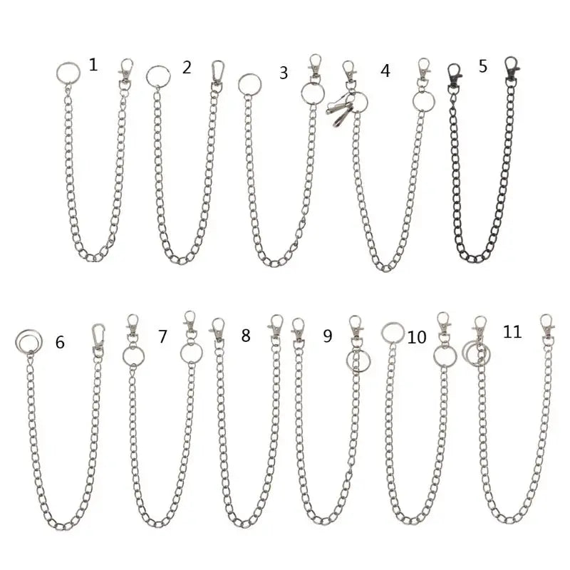 Belt Wallet Pocket Chain Keychain — Stainless Steel