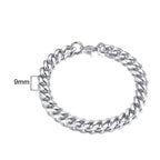Cuban Curb Chain Bracelet — Stainless Steel