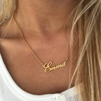 Diamon Customized 2020 New Fashion Stainless Steel Name Necklace Personalized Letter Pendant Nameplate Gift