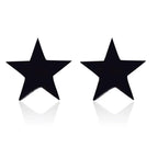 Punk Open Star Stud Earrings Everyday Wear — Stainless Steel
