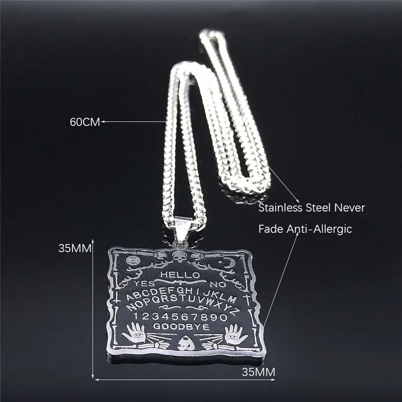 Skull Silver Pendant Divination Digital Hand Sun