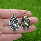 Wicca Triple Moon Goddess Viking Jewelry Odin Raven Amulet Pentagram Wiccan Pagan Moon Necklace Men Women Jewelery Dropshipping