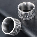Vintage Wedding Rings For Man Women 316l Stainless Steel Male Ring Finger Jewelry Charm Party Birthday Gift Waterproof