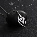 Leaf Pendant Statement Necklace for Women — Stainless Steel