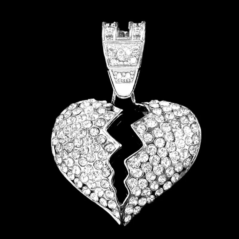 Iced Out Cuban Chain Necklace — Stainless Steel