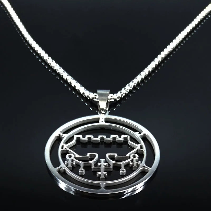 Sigil Lucifer Pendant Necklace — Stainless Steel