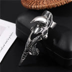 Gothic Punk Knuckle Ring Retro Rhino Gothic Scroll Armor Knuckle Metal Full Ring Cool Ring Men Boyfriend Gift Fine Jewlery