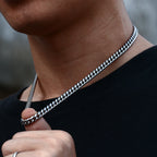8mm 6mm Classic Cuban Chain Stainless Steel Necklace For Men's Women Chains Around The Neck Gold Silver Color Necklace Gift