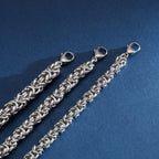 Fongten Stainless Steel Chain Bracelet for Men Handmade Mesh Charm Armband Bracelets Bangle Male Jewelry Christmas Gifts