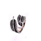 Vintage Feather Open Ring for Men & Women — Adjustable, 24 Styles