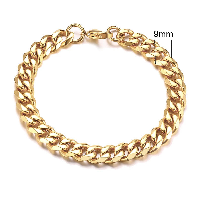 Chunky Curb Chain Bracelet 11mm — Stainless Steel