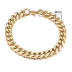 Chunky Curb Chain Bracelet 11mm — Stainless Steel