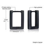 Spike Single Huggie Earrings — Stainless Steel