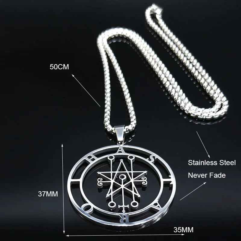 Astaroth Sigil Pendant Necklace — Stainless Steel