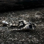 Broken Skull Pendant Necklace — Gothic Vintage