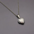 Tiny Heart Locket Pendant Necklace