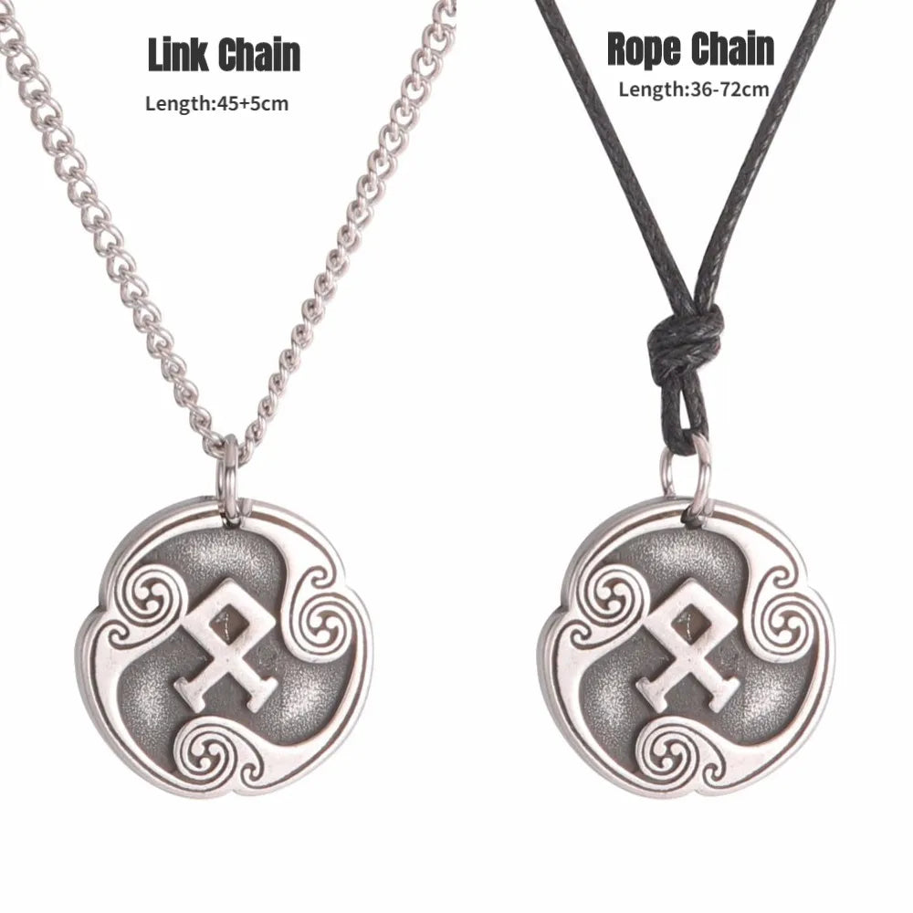 24 Viking Runes Amulet Pendant Set — Stainless Steel