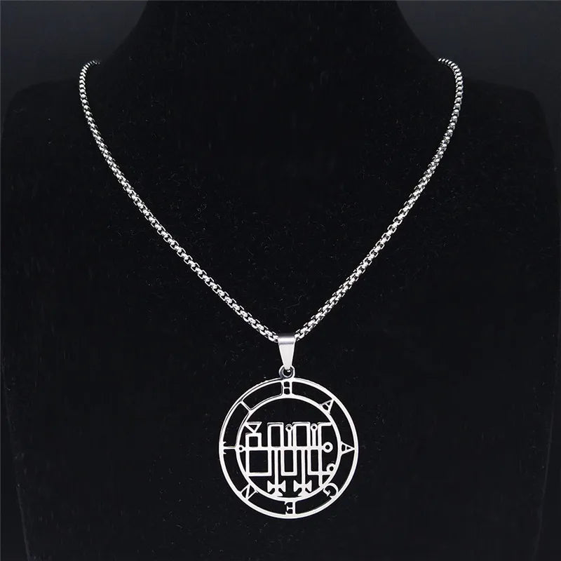 Sigil Lucifer Chain Pendant Necklace — Stainless Steel