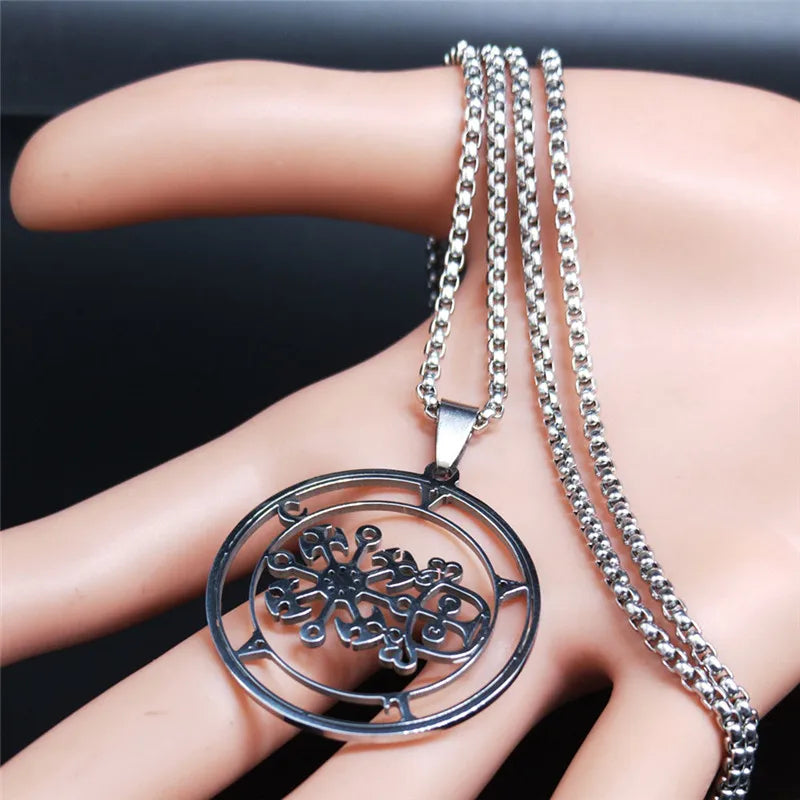 Demon Seal Pendant — Silver Stainless