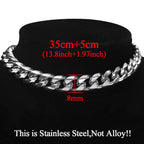 Statement Stainless Steel Pendant Necklace