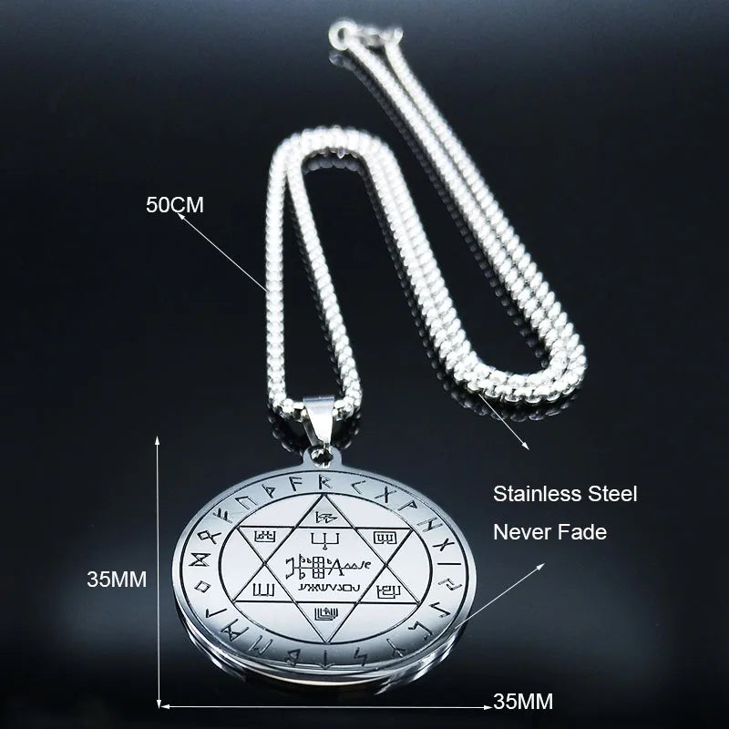 Pentacle Star Pendant Necklace — Stainless Steel