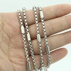 316L Stainless Steel New BOX Chain Necklace for Men Women Viking Jwelry Vintage Aestethic Cable Cuban Chunky Trendy