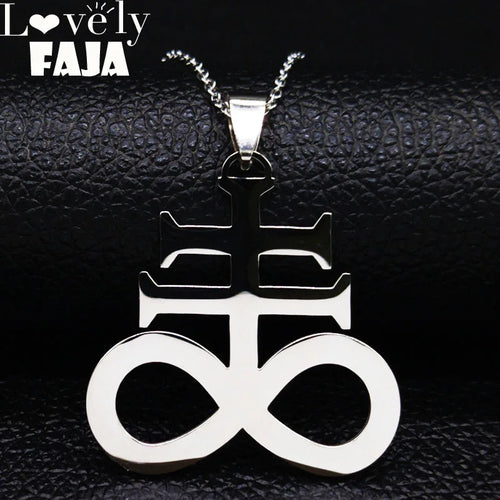 Church of Satan Cross Symbol Pendant — Stainless Steel