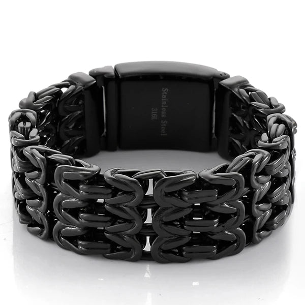 Waterproof Gold Color Bracelet for Man 316L Stainless Steel Double Row V Chain Men's Hand Wrist Bracelets Jewelry Gifts