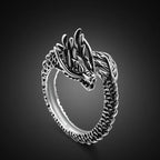 925 Silver Vintage Dragon Ring