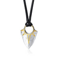 Arrowhead Rope Chain Pendant Necklace — Stainless Steel