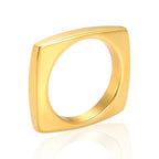 Punk Stainless Steel Ring Vintage Geometric Irregular Square Quadrilateral Fashion Knuckle Rings For Men Women Jewelery