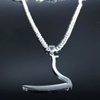Grim Reaper Silver Pendant Necklace — Stainless Steel