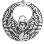 Egyptian Pyramid Pharaoh Isis Amulet Pendant Necklaces For Women Men Stainless Steel Jewelry Vintage Talisman African