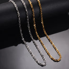 Minimal Stainless Steel Square Chain 3mm