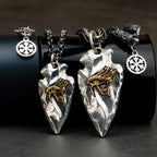 Eye of Horus Silver-Tone Pendant Necklace