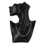 BAYTTLING New 16/18/20/22/24 Inch 925 Sterling Silver 2MM Twisted Rope Chain Necklace For Woman Man Fashion Wedding