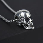 Horror Skull Head Pendant Men's Necklace New Fashion Sliding Metal Pendant Accessories Party Jewelry