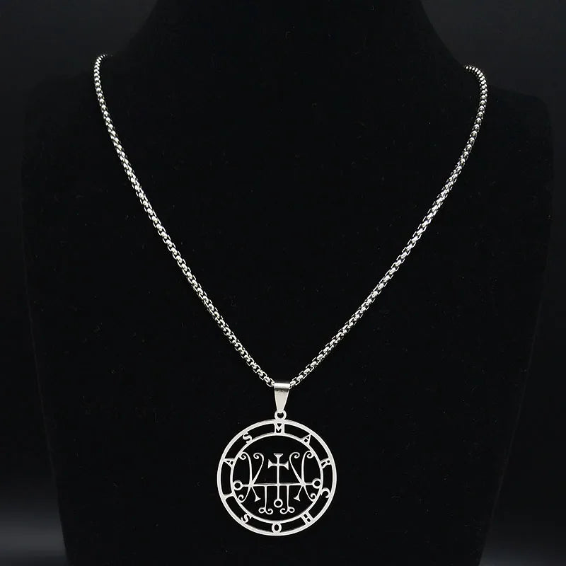 Occult Sigil Silver Pendant Sceal Marchosias Women/men