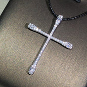Classic Cross Silver Pendant Necklace