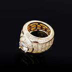 Hip Hop Micro Paved AAA Cubic Zirconia Bling Ice Out Geometric Round Rings for Women Men Hiphop Rapper Jewelry Drop Shipping