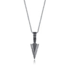 Arrowhead Tribal Spear Pendant — Stainless