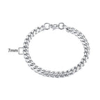 Cuban Curb Chain Bracelet — Stainless Steel