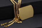 New Gold Color Crucifix Image Men\\'s Pendant Christ Miami Cuban Religious Necklace for Daily Wear Fashion Jewelry Accessories