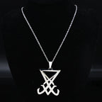 Sigil Lucifer Statement Necklace — Stainless Steel