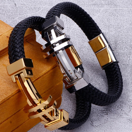 Cross Gold Bracelet 11mm