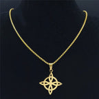 Knot Gold Chain Witchcraft Witch's Geometry Long