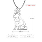My shape Wolf Necklace for Men Women Stainless Steel Necklaces Men's chain Fashion Animal Male Necklace Punk Jewelry
