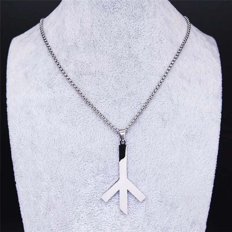 Viking Death Rune Necklace — Stainless