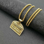 Iced Out The Last Supper Pendant Necklace — Stainless Steel